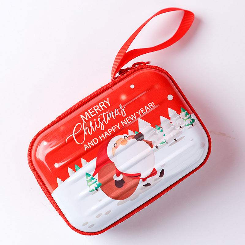 Tinplate Coin Purse Metal Mini Wallet Compact Storage Case for Coins and Keys