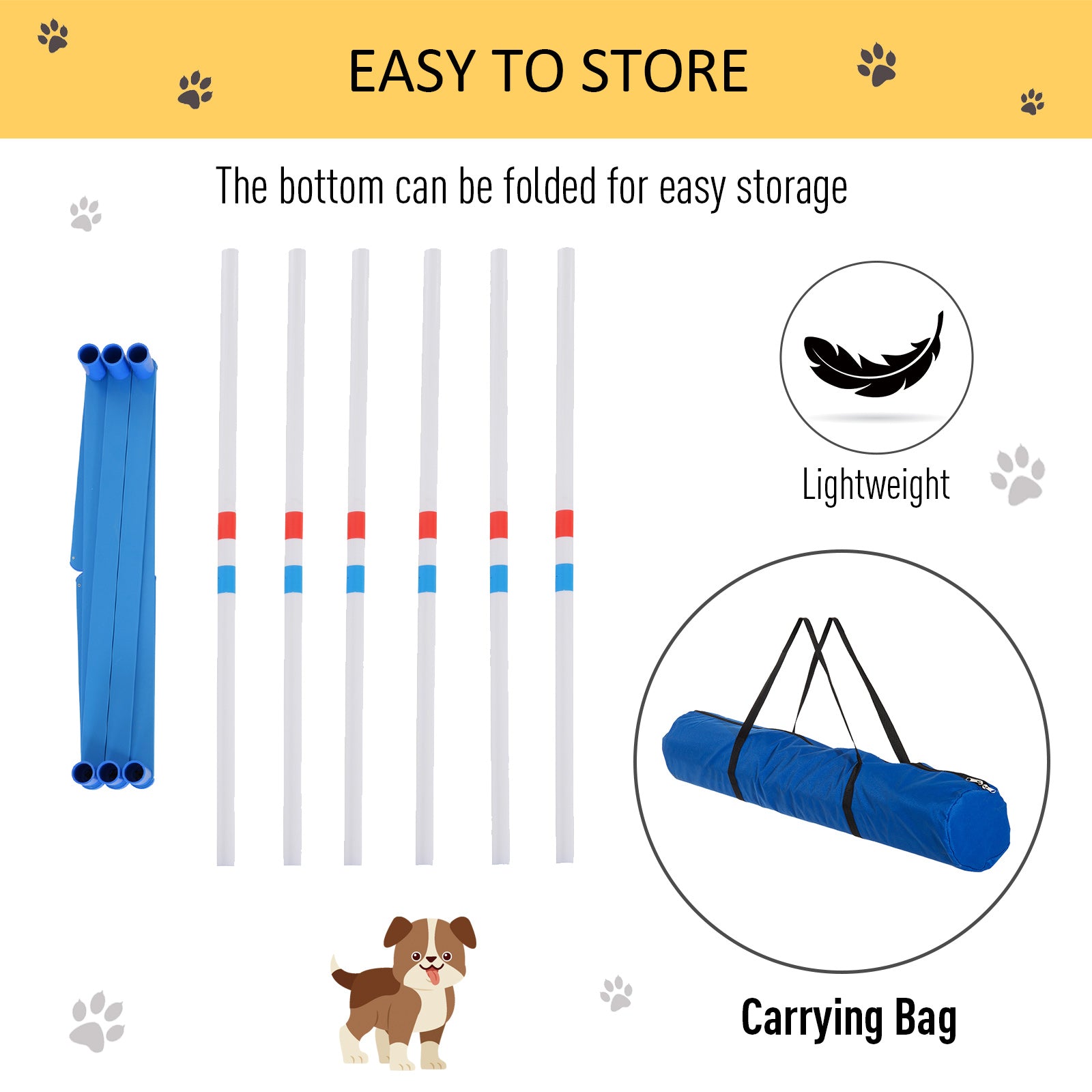 Premium Dog Agility Training Kit with Weave Poles Set