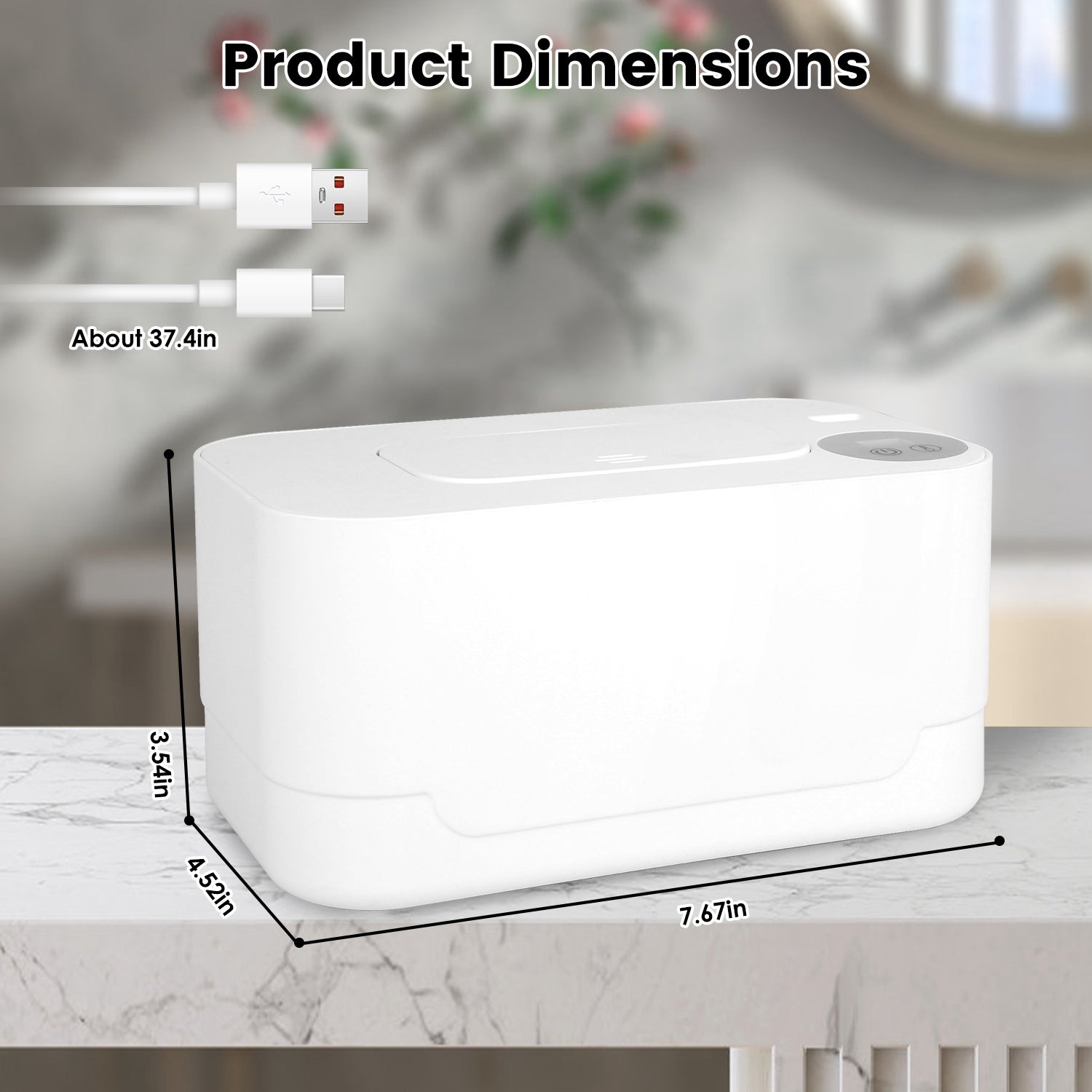 Baby Wipe Warmer Type C Portable Wet Wipes Dispenser