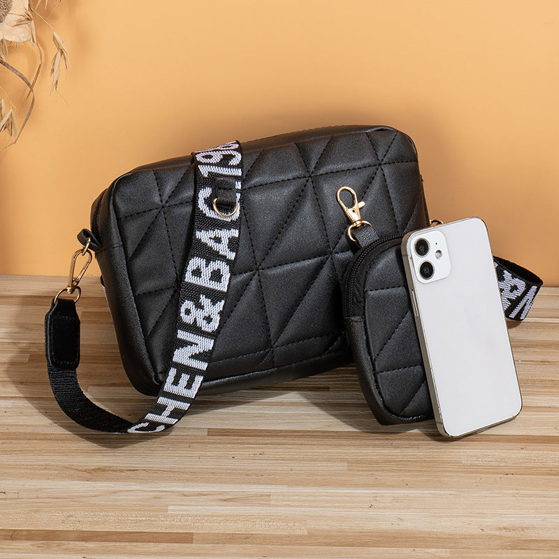 New Two Piece Set Women All Match Messenger Bag Stylish Crossbody Duo