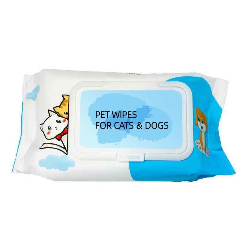 Premium Pet Wet Wipes Unscented Plant Based Cleaning Care