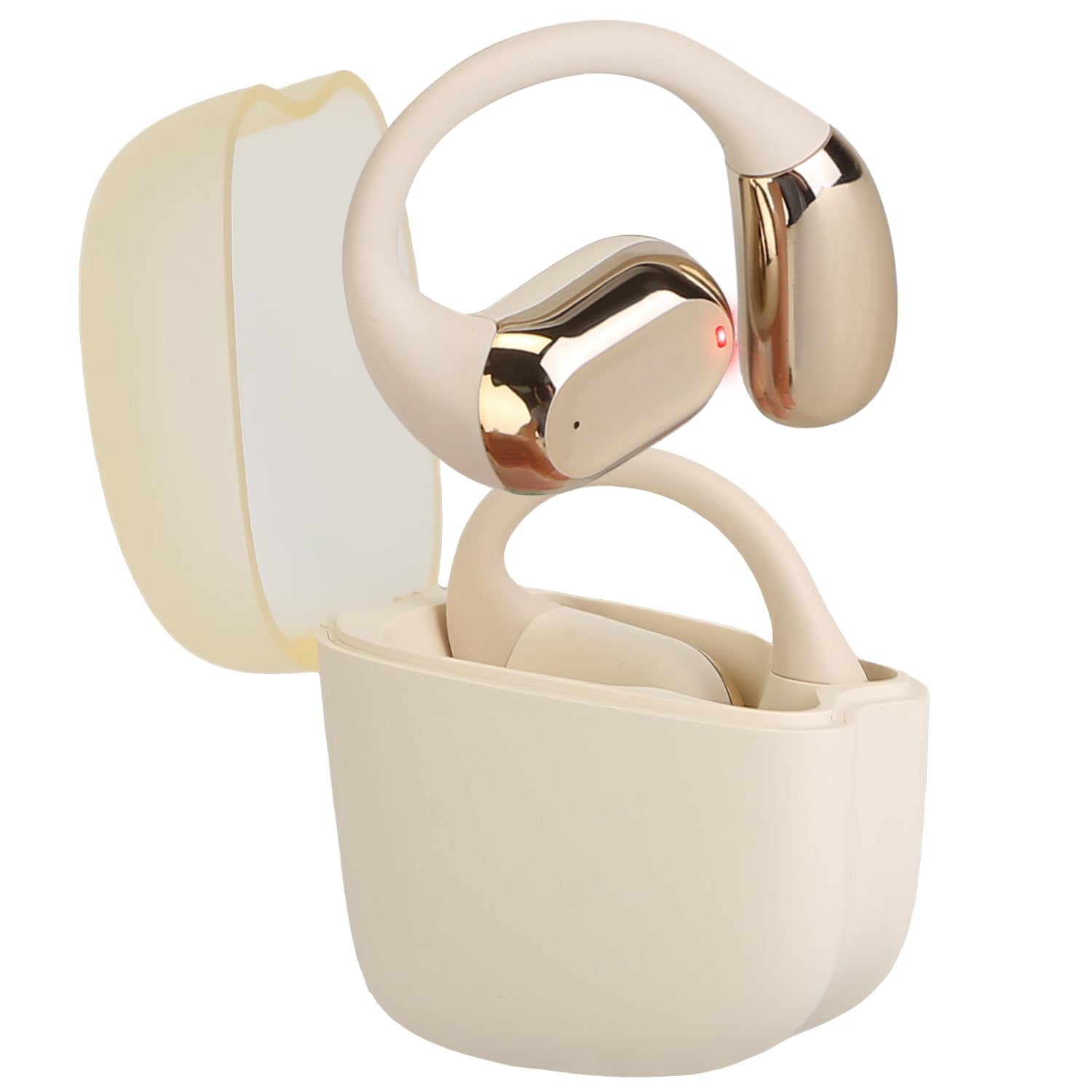 Bluetooth 5.4 Open Ear Earbuds Earhook LED Case Waterproof Sport