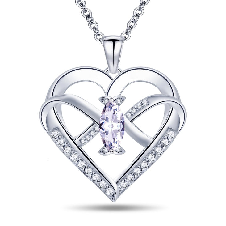 Luxury Heart Butterfly Necklace 14K Gold Plated Zircon Jewelry