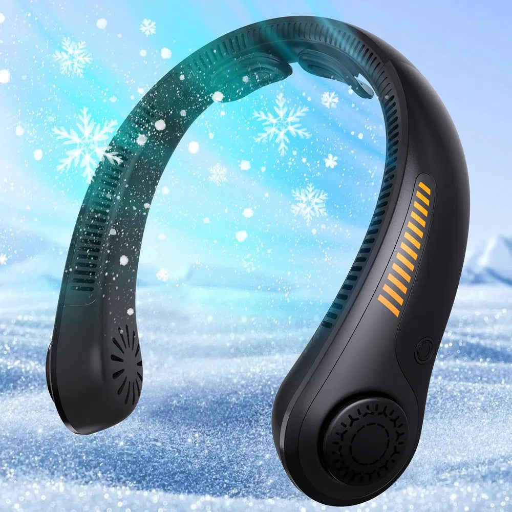 Powerful Portable Neck Fan Rechargeable Hands Free Cooling