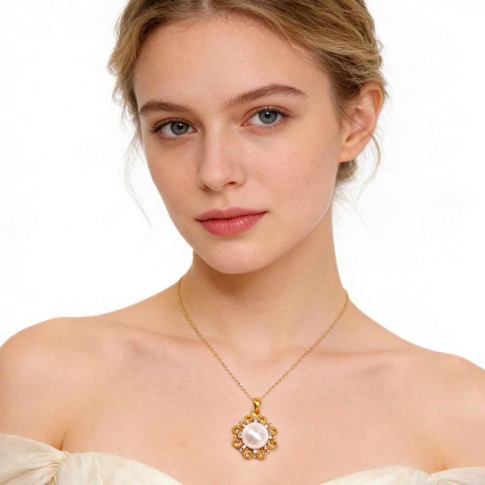Luxury Sun Pendant Necklace 24K Gold Elegant Choker Jewelry