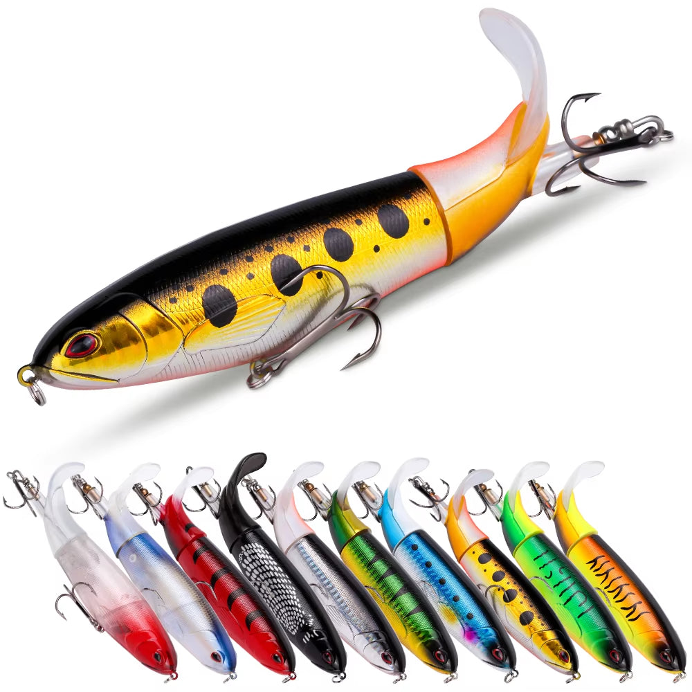 20pcs Topwater Popper Fishing Lures Set with 3D Eyes
