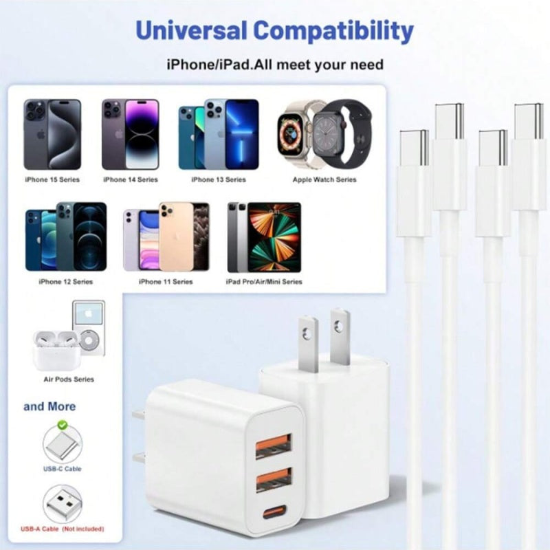 Portable Charger Cable Fast Charging Durable Multi Device Cord