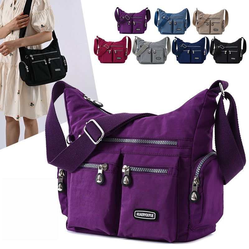 Women Shoulder Bags Waterproof Multi Pocket Crossbody Handbags for Daily Use