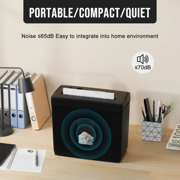 5 Sheet Crosscut Paper Shredder P4 Security Home Office Jam Proof