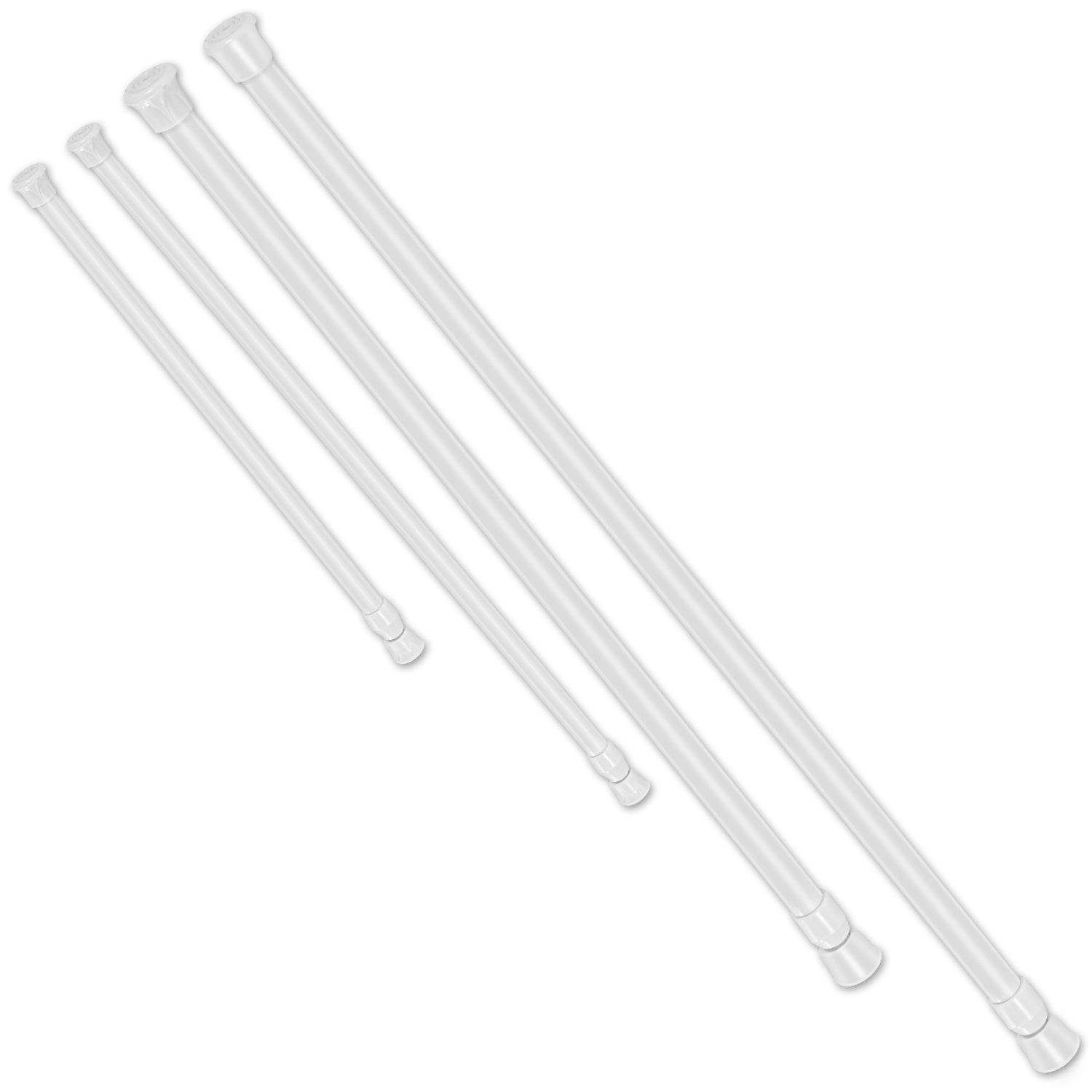 Adjustable Tension Curtain Rod Heavy Steel for Bath Kitchen Balcony HD
