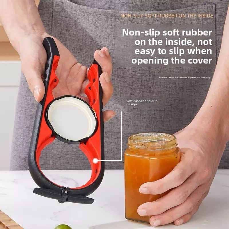 Multi Function Bottle Opener with Non Slip Handle