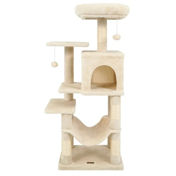 Premium Multi Level Cat Tree with Condo Hammock and Top Perch