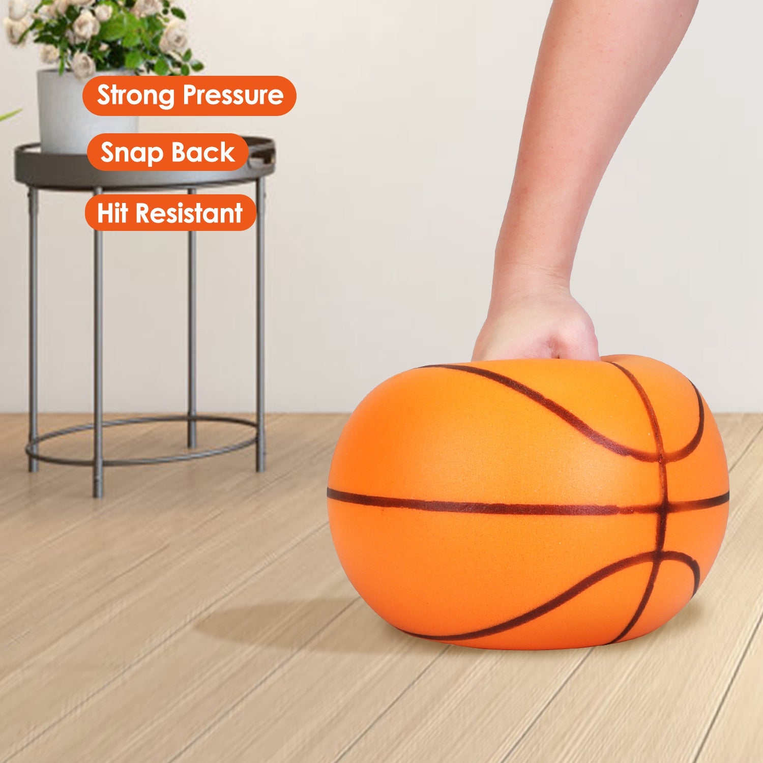 High-Density Indoor Training Silent Foam Basketball for Dribbling Practice