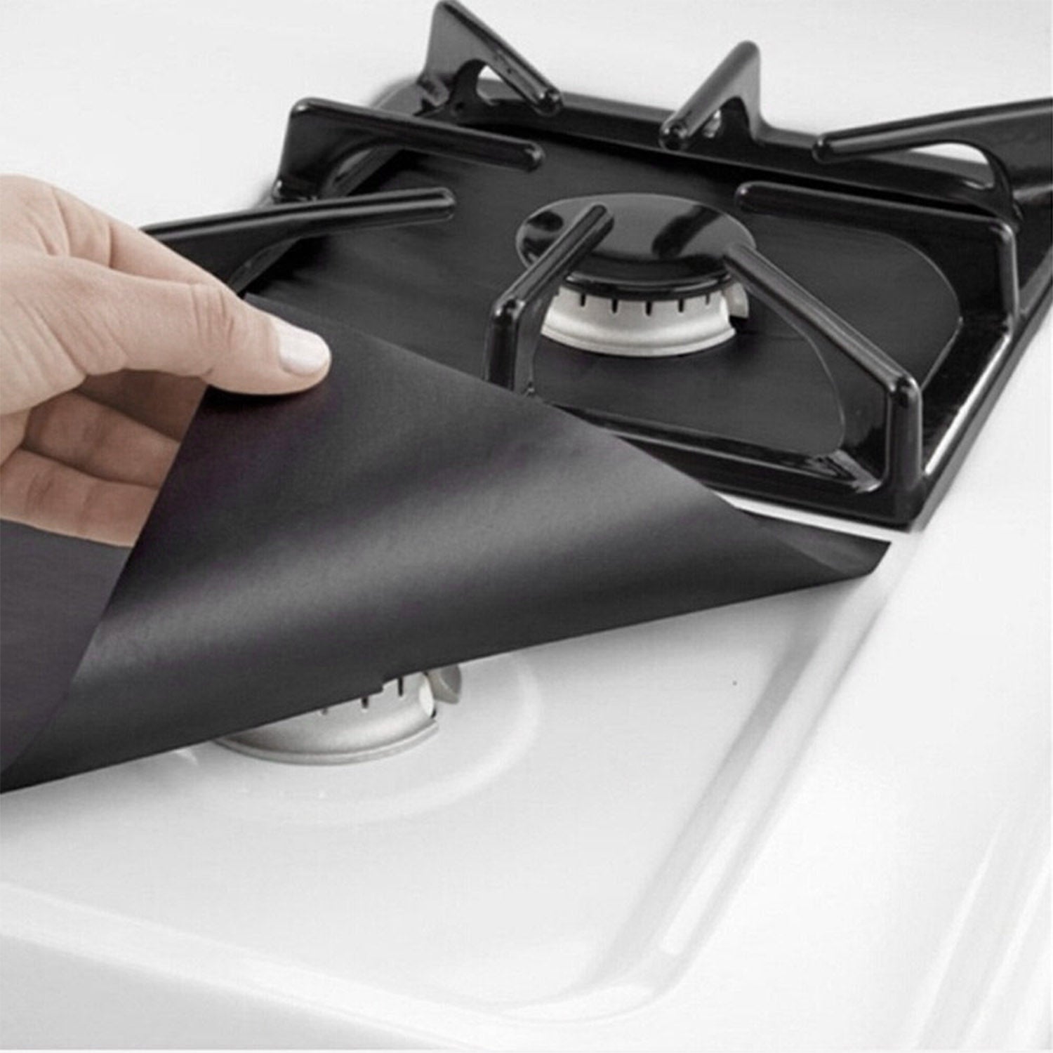 4-Pack Nonstick Stovetop Burner Protector Liners Reusable