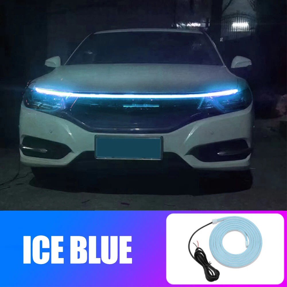 180cm Flexible LED Hood Light Strip 12V Waterproof DRL