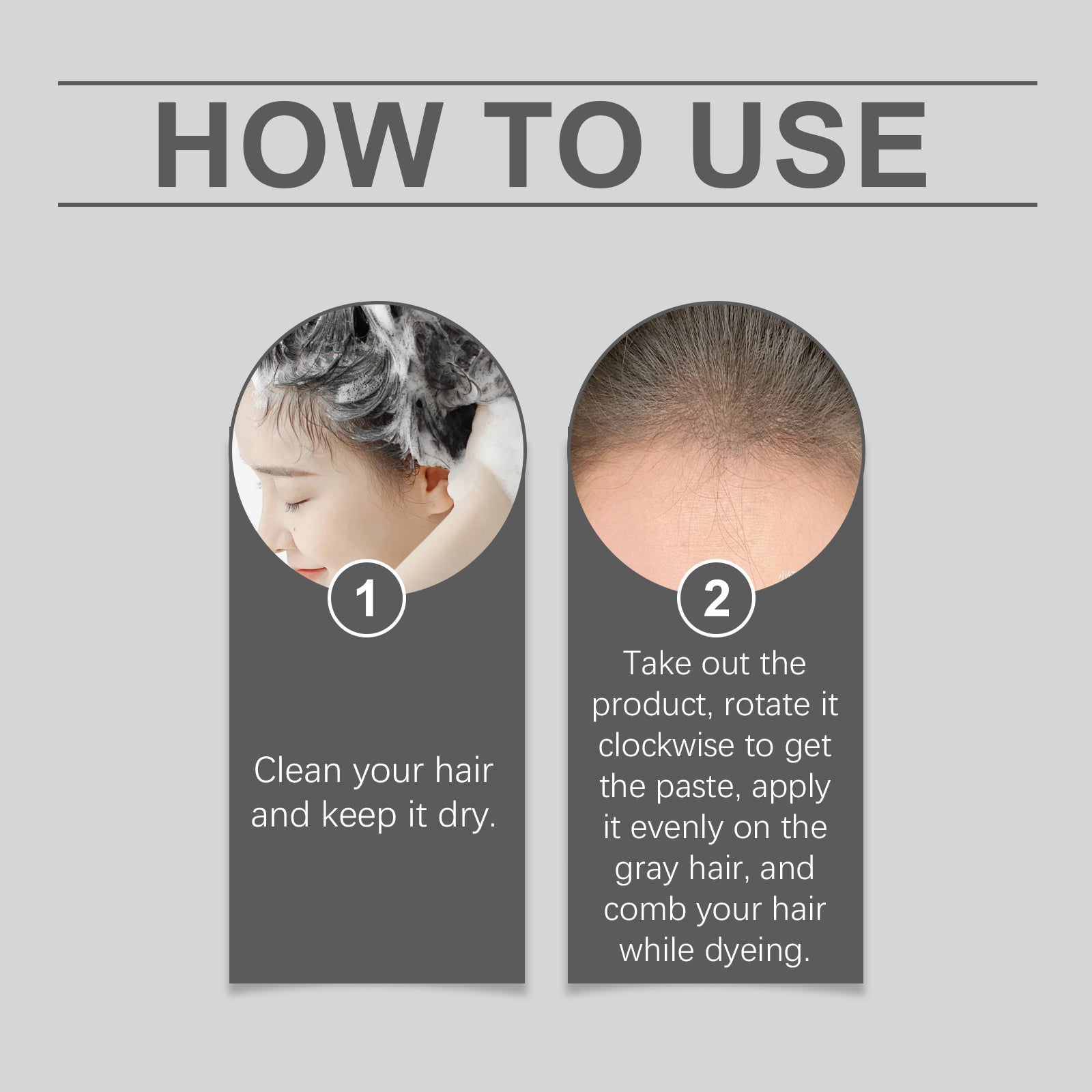 Long-Lasting Hair Color Stick for Gray Coverage & Smooth Finish