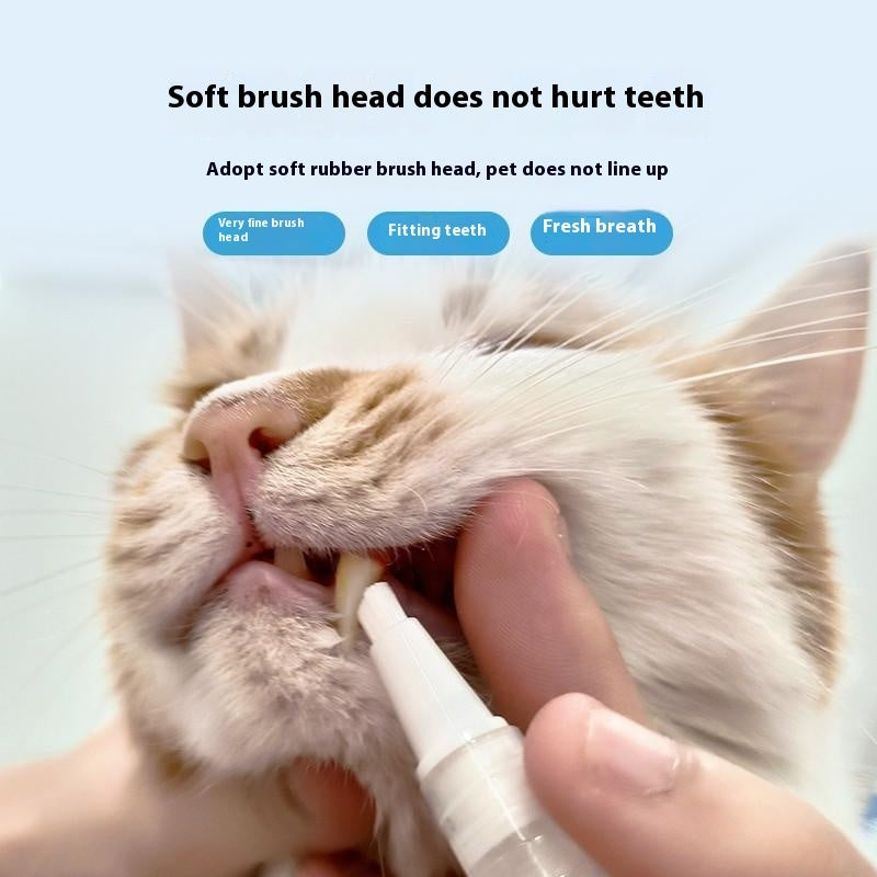 Pet Toothbrush Pen for Teeth Cleaning and Fresh Breath Care