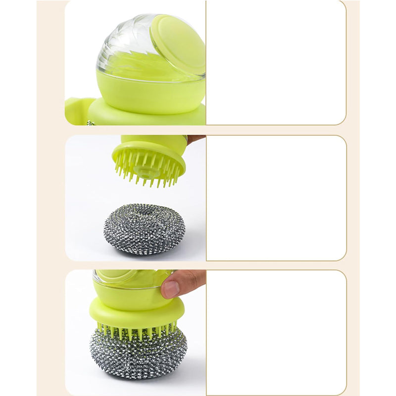 Stainless Steel Scrubber Brush Multi-Functional Dish Cleaning Tool