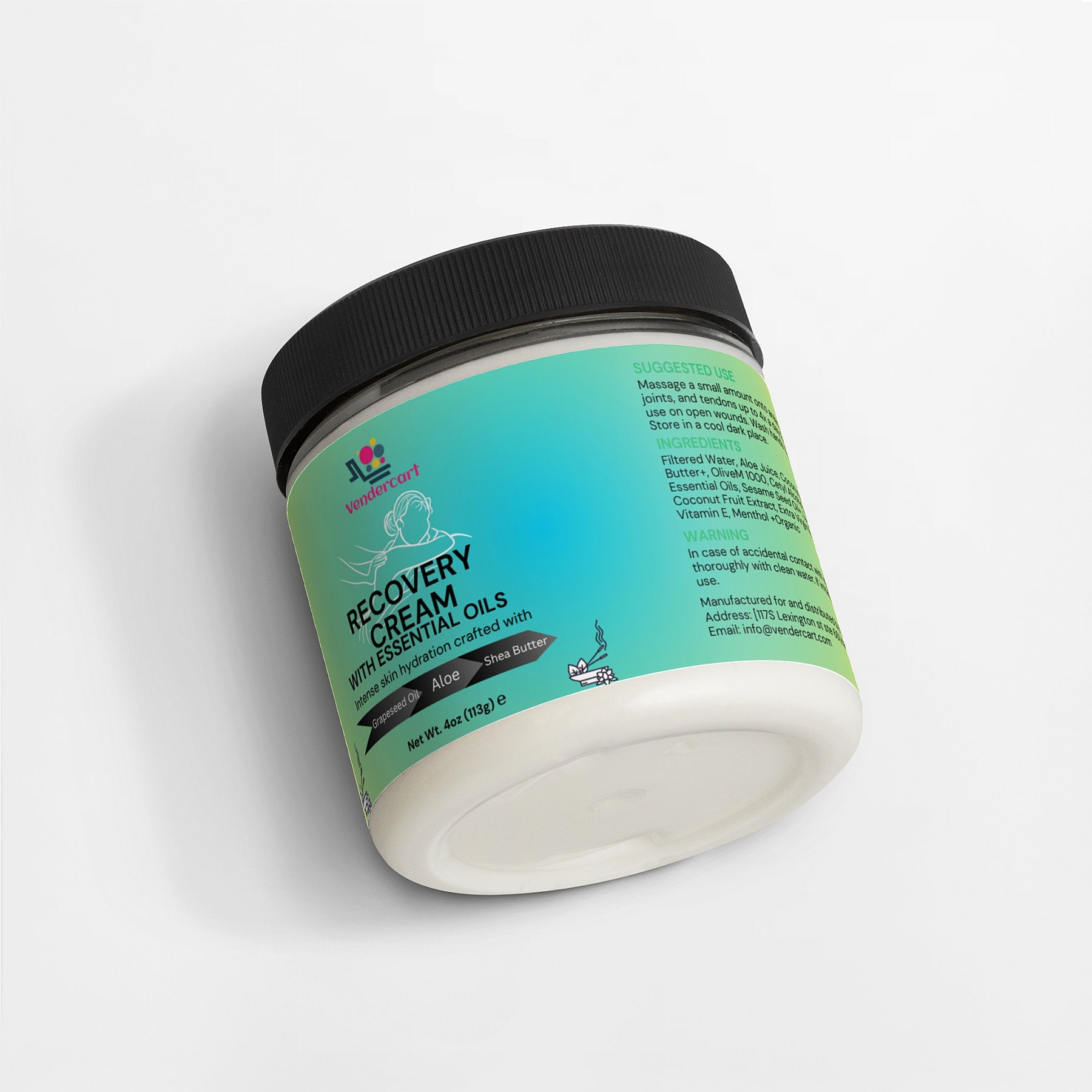 Recovery Cream for Joints Muscles and Tendons Hydration Boost Care