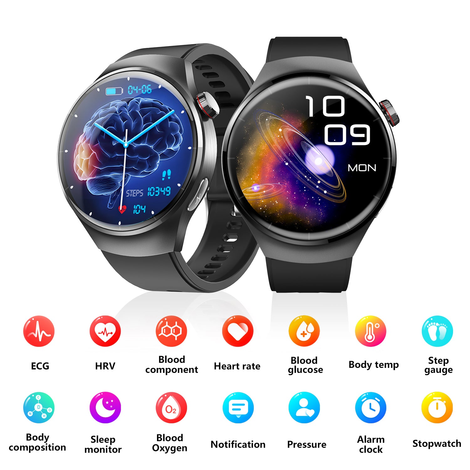 Fashion Smartwatch with Bluetooth Call, Health Tracking & IP67 Waterproof