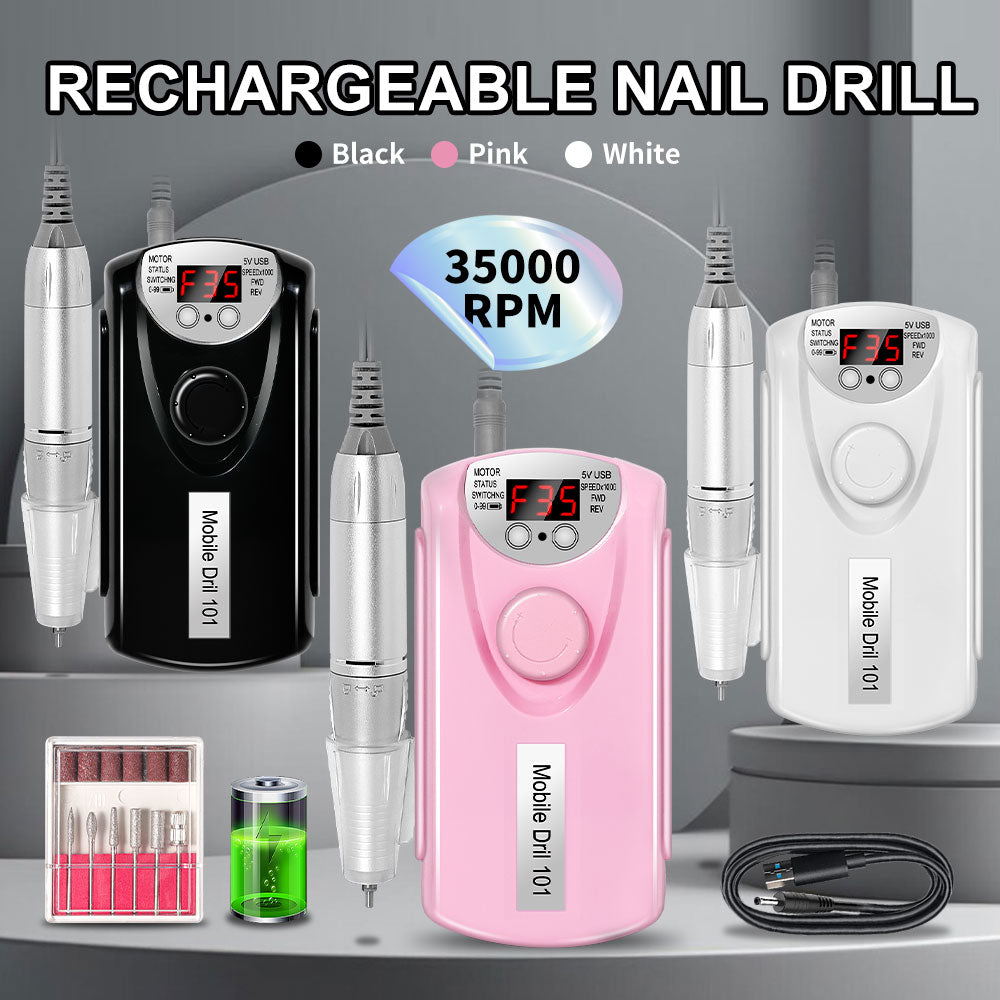 Professional 35000 RPM Rechargeable Nail Drill