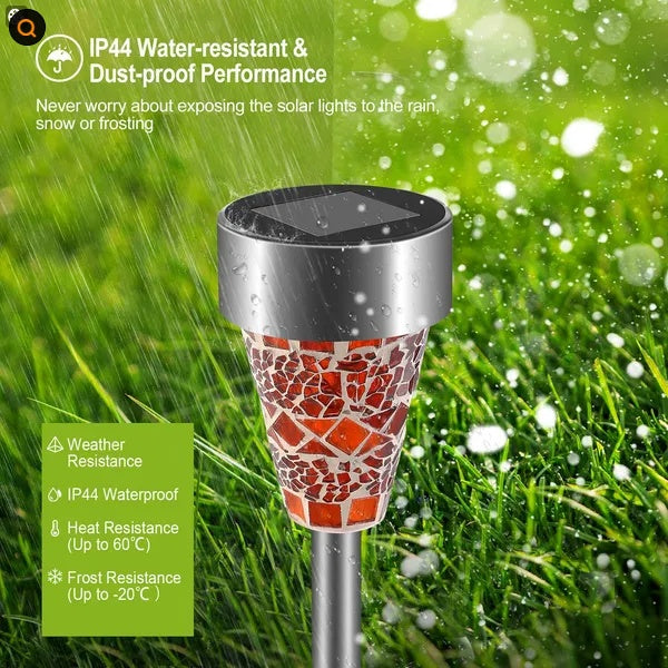 Premium Solar Pathway Lights Outdoor Waterproof LED Landscape Set