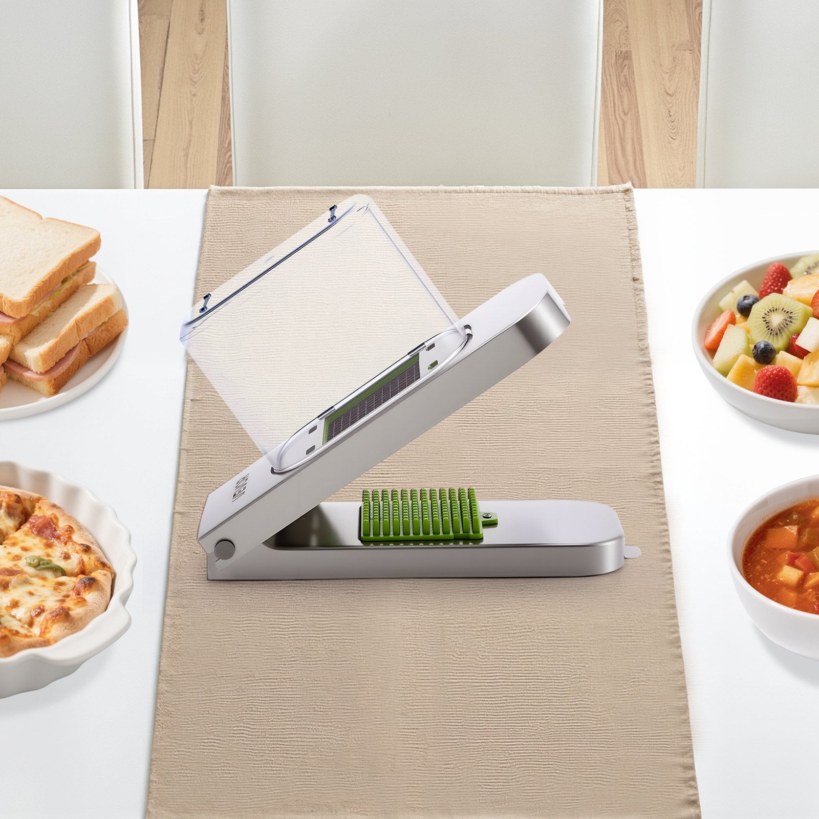 Powerful Vegetable Chopper Stainless Steel Onion Dicer Cutter