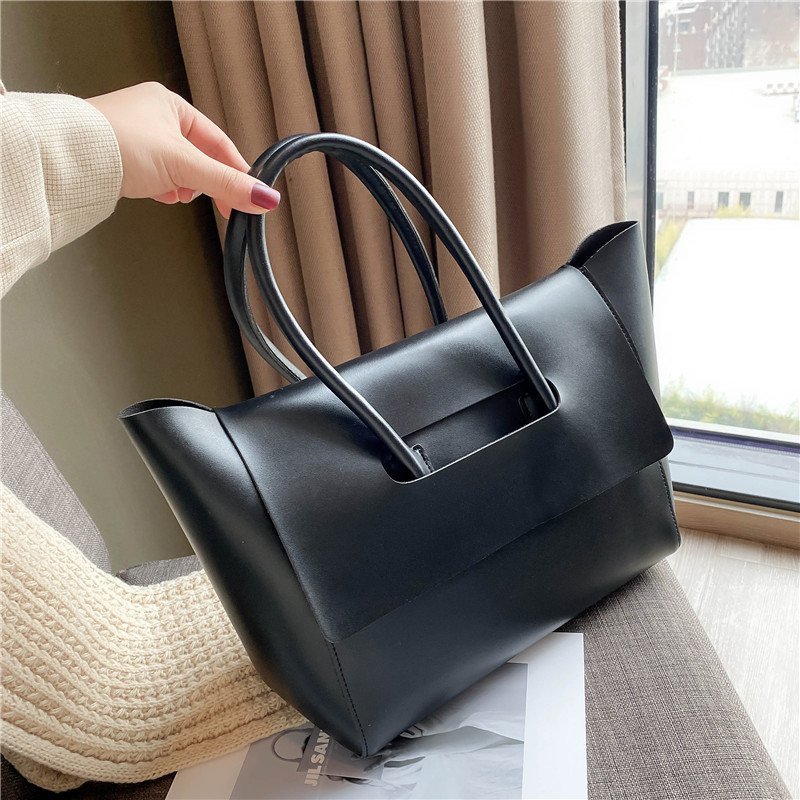 Fashion Women Large Capacity Shoulder Bag Retro Simple Tote Handbag