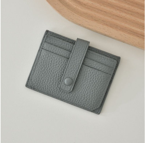 Ultra Thin Womens Card Holder Korean Style Multi Card Slot Slim Wallet