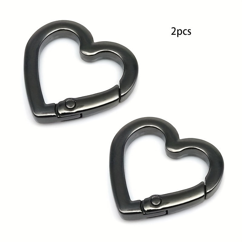 Premium Heart Shape Spring Clip Hooks Durable Bag Connector Set