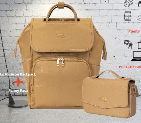 Large Capacity PU Shoulder Backpack Multifunctional Travel School Bag