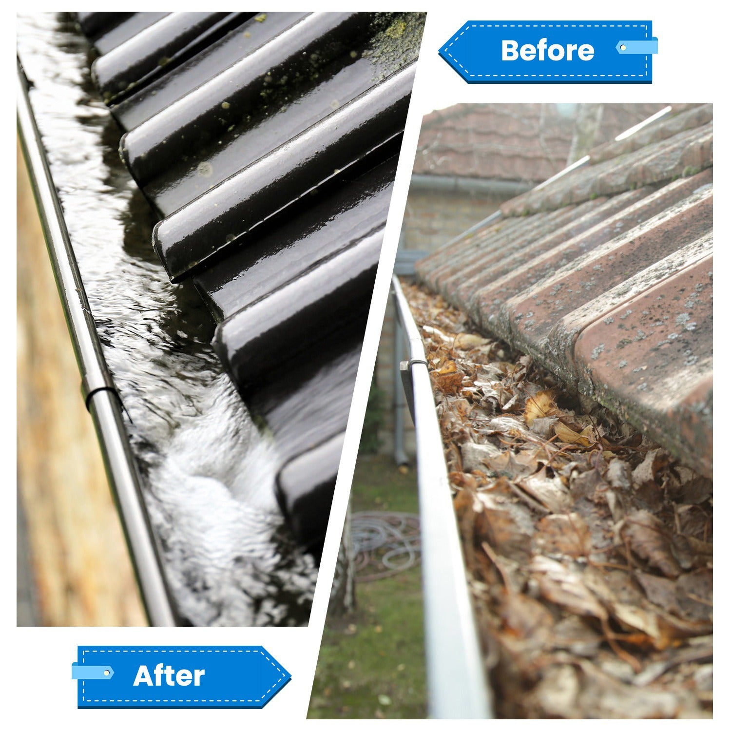 Powerful Gutter Cleaning Tool Extendable Brush Telescopic Pole