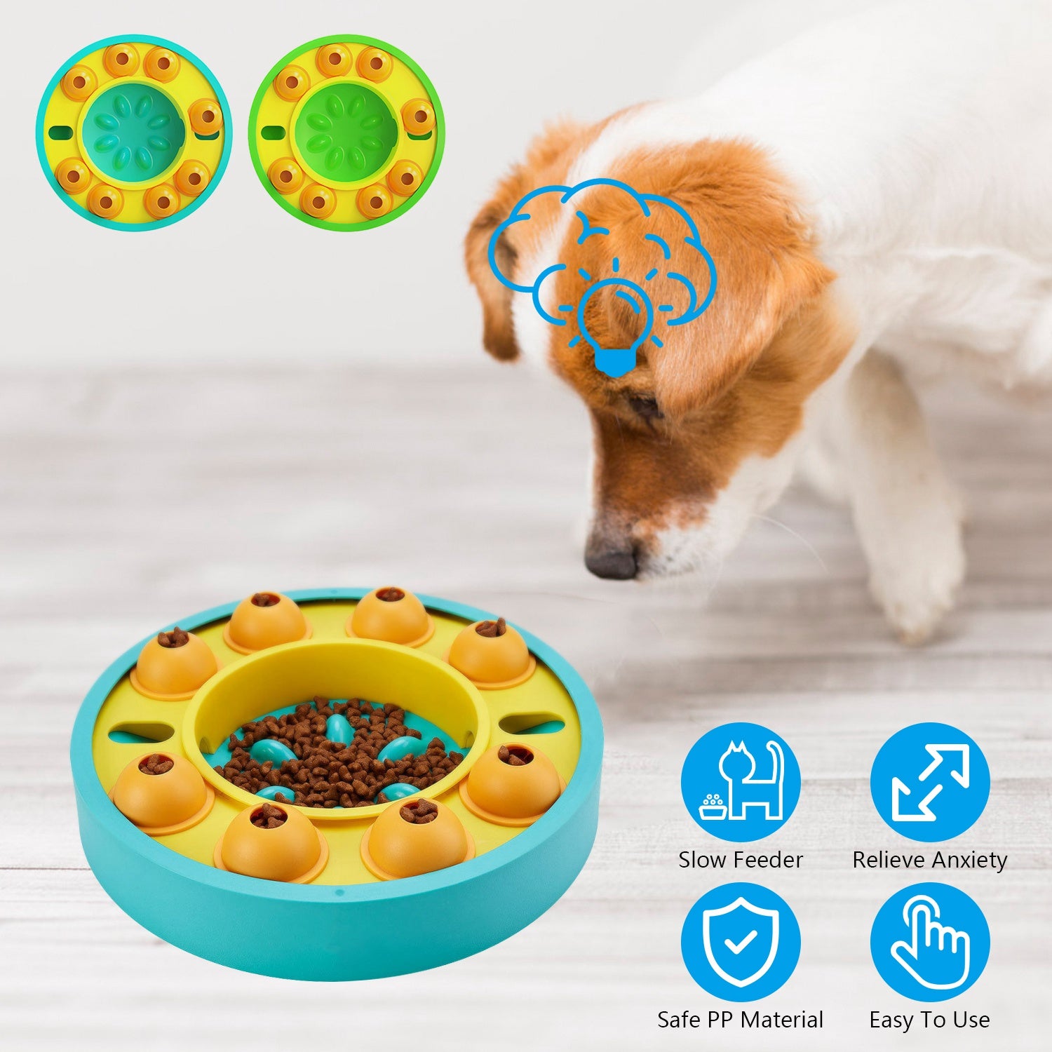 Smart Dog Puzzle Feeder Interactive IQ Training Treat Toy