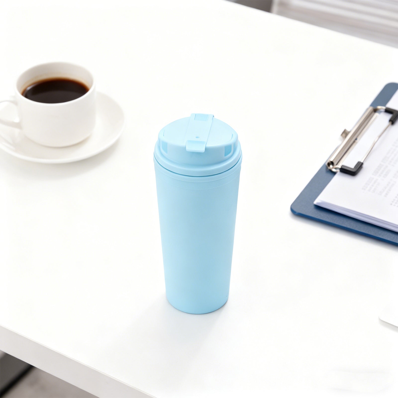 650ml Blue Coffee Cup Mug Stylish Drinkware 7776