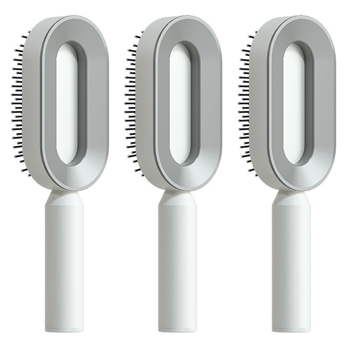 Self Cleaning Hair Brush with Scalp Massage & Detangling