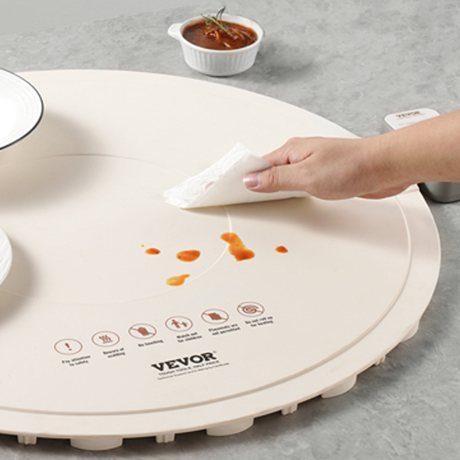 Electric Warming Tray Rollable Food Heating Mat with Control