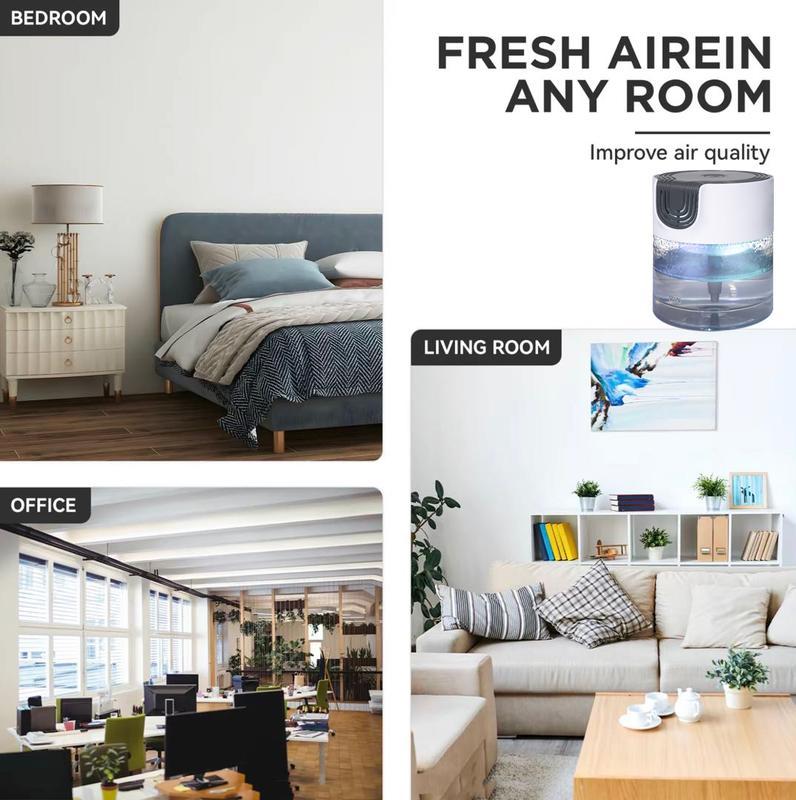 Air Purifier Air Washer with LED Night Light Aroma Diffuser
