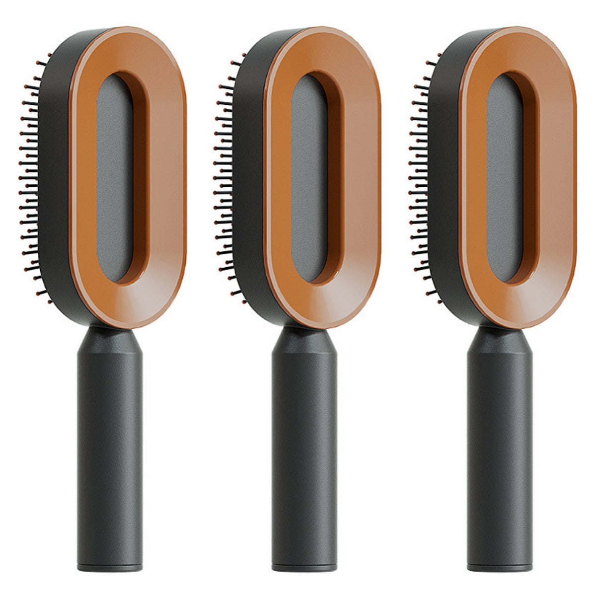 Self Cleaning Hair Brush with Scalp Massage & Detangling