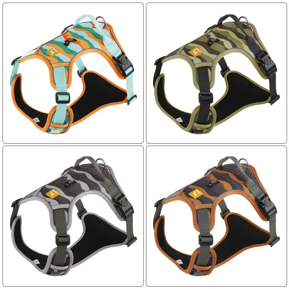 Premium Reflective Dog Harness Leash Set Chest Back Control