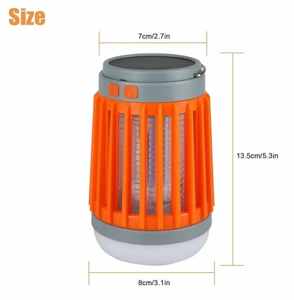 Solar USB Mosquito Killer Lamp LED Bug Zapper Outdoor Light