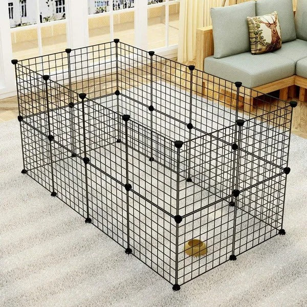 Premium Portable Pet Playpen Metal Wire Fence for Small Animals
