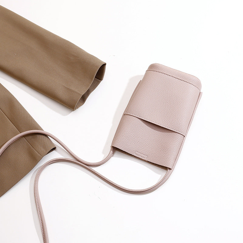 High Grade Soft Leather Mobile Phone Crossbody Bag for Women Stylish Use