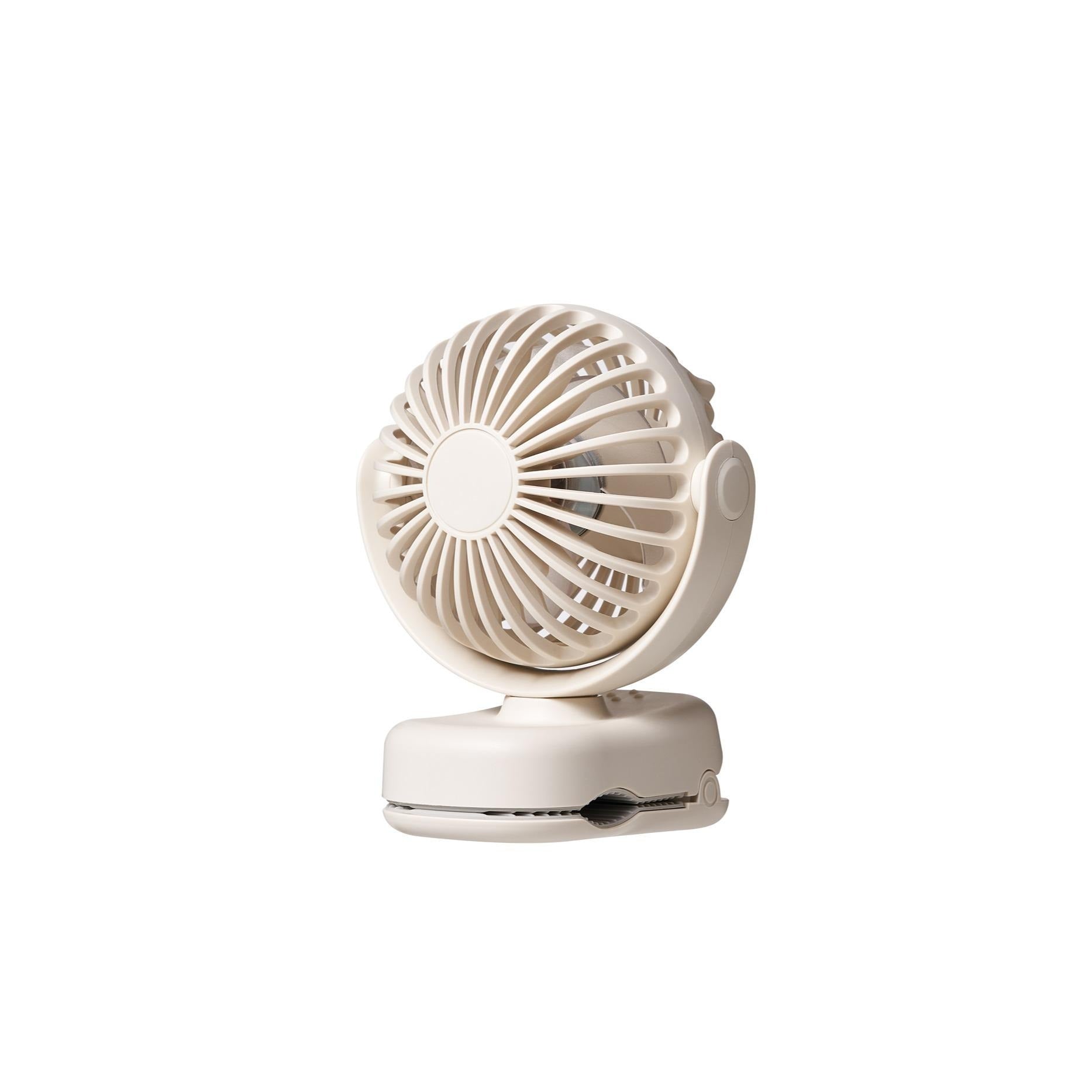 Powerful Portable Clip Fan USB Rechargeable Quiet Cooling