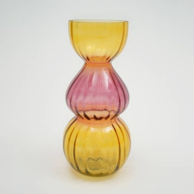 Decorative Gleaming Bubble Glass Vase Elegant Home Decor
