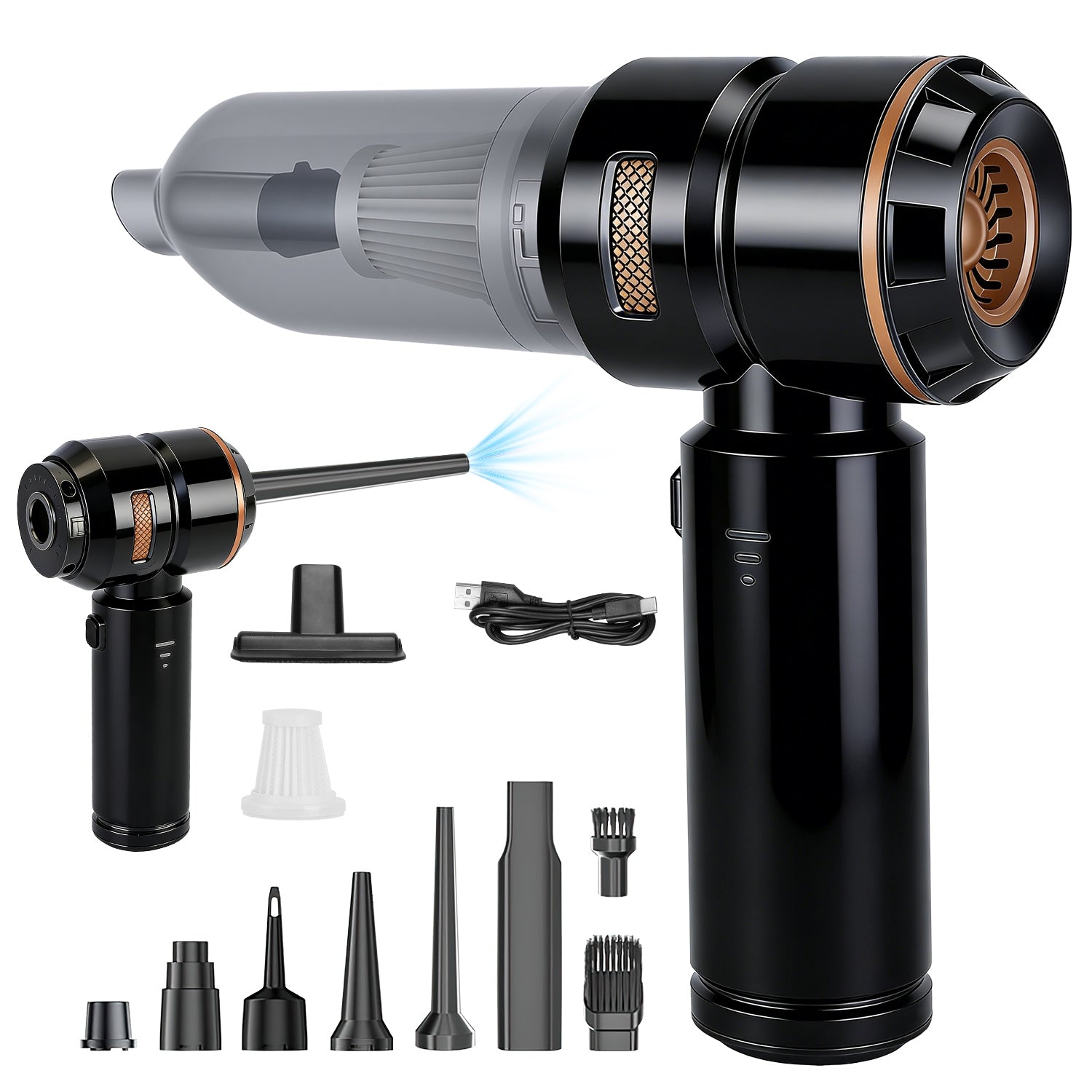 16000PA Handheld Car Vacuum Cleaner Cordless 4 in 1