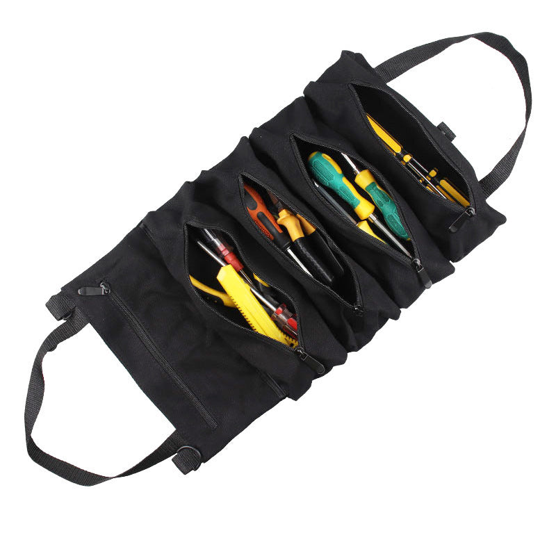 Car Canvas Tool Hanging Storage Bag Electrician Hardware Organizer