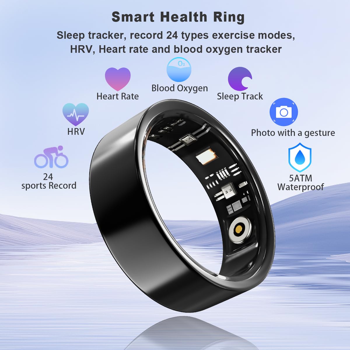 Advanced Smart Health Ring Fitness Tracker No Subscription Fee