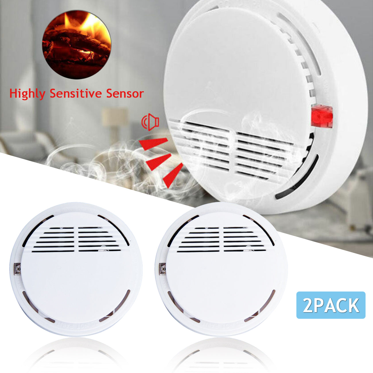 Photoelectric Smoke and Gas Alarm Detector