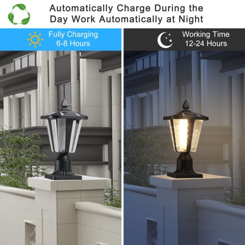Premium Solar Pillar Light Dimmable LED Outdoor Waterproof Lamp