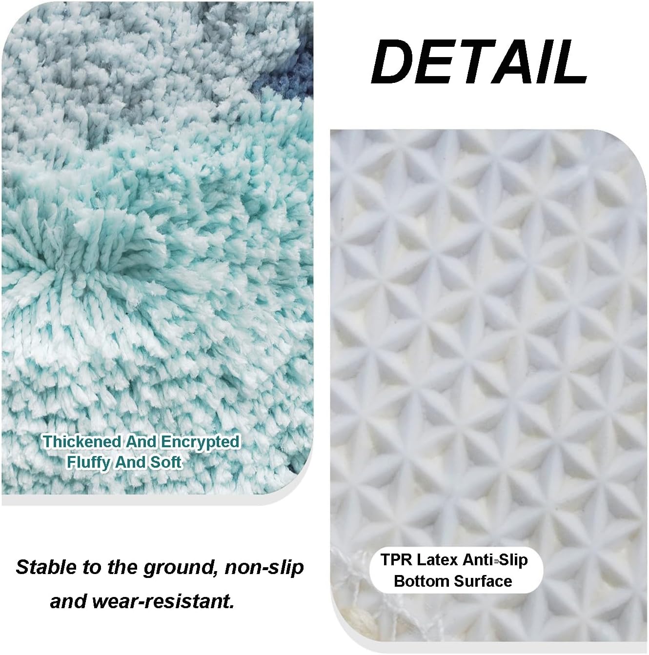 Non Slip Absorbent Bath Rug Washable Cute Floor Mat For Home Decor